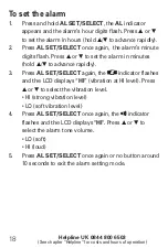 Preview for 21 page of Amplicomms TCL 250 Operating Instructions Manual