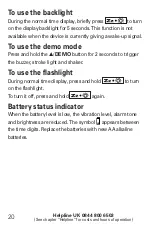 Preview for 23 page of Amplicomms TCL 250 Operating Instructions Manual