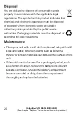 Preview for 25 page of Amplicomms TCL 250 Operating Instructions Manual