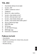 Preview for 106 page of Amplicomms TCL 250 Operating Instructions Manual