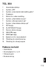 Предварительный просмотр 122 страницы Amplicomms TCL 350 Operating Instructions Manual