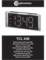 Preview for 1 page of Amplicomms TCL 400 Operating Instructions Manual