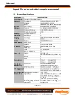 Preview for 8 page of Amplicon Impact-E 30 User Manual