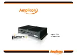 Amplicon Impact-E Series User Manual preview