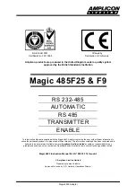 Preview for 1 page of Amplicon Magic 485F25 Instruction Manual