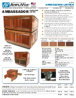 AmpliVox Ambassador Lectern SN3035 Specifications preview