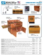 Preview for 2 page of AmpliVox Ambassador Lectern SN3035 Specifications