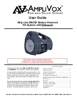 Preview for 1 page of AmpliVox Mity-Lite SW300 User Manual