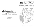 AmpliVox SW300 Mity-Lite Portable PA User Manual предпросмотр