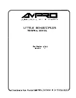 Предварительный просмотр 1 страницы Ampro Little Board/PLUS Technical Manual