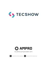 Предварительный просмотр 10 страницы Ampro TECShow Cosmo RGBUV User Manual