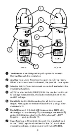 Предварительный просмотр 5 страницы Amprobe AC40C User Manual