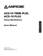 Preview for 2 page of Amprobe ACD-10 PLUS User Manual