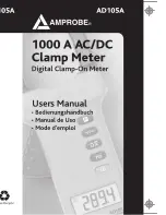 Предварительный просмотр 1 страницы Amprobe AD105A User Manual