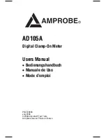 Предварительный просмотр 2 страницы Amprobe AD105A User Manual