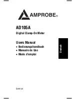 Предварительный просмотр 10 страницы Amprobe AD105A User Manual