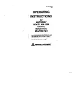 Preview for 1 page of Amprobe AM-1200 Operating Instructions Manual