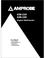 Amprobe AM-220 User Manual preview