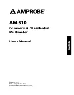 Предварительный просмотр 3 страницы Amprobe AM-510 User Manual