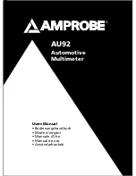 Предварительный просмотр 1 страницы Amprobe AU92 User Manual