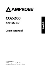 Предварительный просмотр 2 страницы Amprobe CO2-200 User Manual