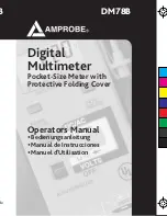 Amprobe DM78B Operator'S Manual preview