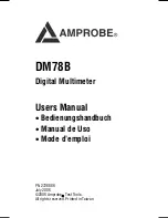 Preview for 3 page of Amprobe DM78B Operator'S Manual