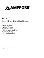 Preview for 3 page of Amprobe HD110C User Manual