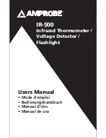 Amprobe IR-500 User Manual preview