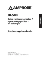 Preview for 37 page of Amprobe IR-500 User Manual