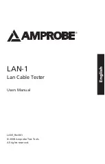 Preview for 2 page of Amprobe LAN-1 User Manual