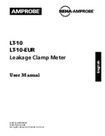 Предварительный просмотр 3 страницы Amprobe LT-10 User Manual