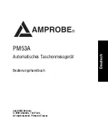 Preview for 33 page of Amprobe PM53A User Manual