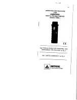 Amprobe PMM-2 Operating Instructions Manual preview