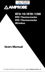 Amprobe RTD-10 User Manual preview