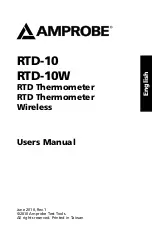 Preview for 2 page of Amprobe RTD-10 User Manual