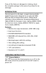 Preview for 10 page of Amprobe RTD-10 User Manual