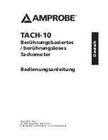 Preview for 17 page of Amprobe TACH-10 User Manual