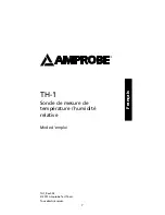 Предварительный просмотр 8 страницы Amprobe TH-1 User Manual