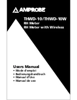 Amprobe THWD-10 User Manual preview