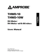 Предварительный просмотр 3 страницы Amprobe THWD-10 User Manual