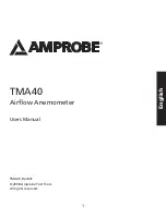 Preview for 2 page of Amprobe TMA40 User Manual