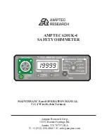 Preview for 1 page of Amptec Research 620UK-4 Maintenance And Operation Manual