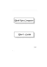 Preview for 1 page of AMPTRON DeskNote A928 User Manual