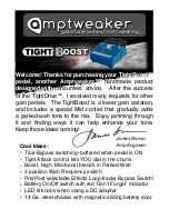 Amptweaker tightboost User Manual preview