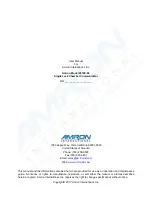 Amron 2810E-02 User Manual preview