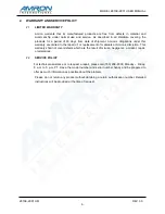 Preview for 10 page of Amron 2810E-2001 User Manual