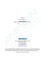 Preview for 1 page of Amron 2810E-ATEX User Manual