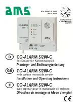 AMS CO-ALARM S/200-C Installation And Operating Instructions Manual preview