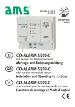 Preview for 1 page of AMS CO-ALARM S/200-C Installation And Operating Instructions Manual